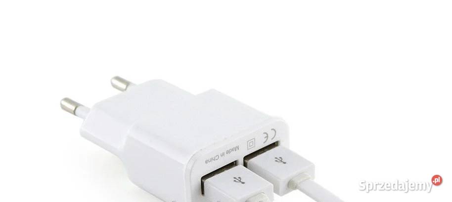 ładowarka zasilacz 2xUSB 5V 2A biała Zamość sprzedam