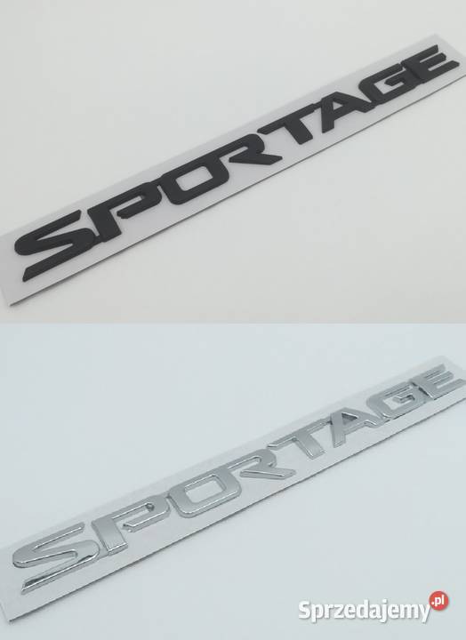 NOWE logo klejane Sportage kolor srebrny czarny