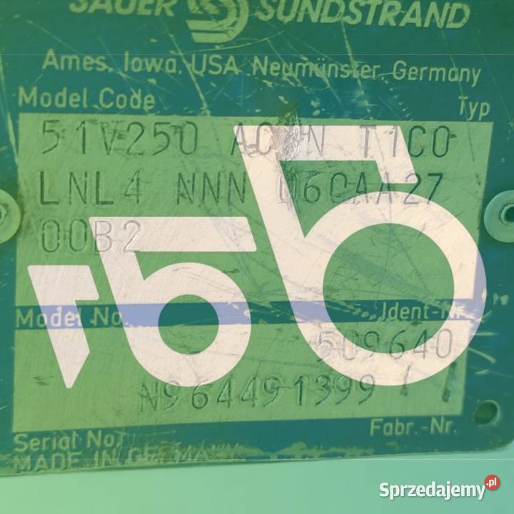 Silnik hydrauliczny 51V250 Sauer Danfoss 509640 wielkopolskie