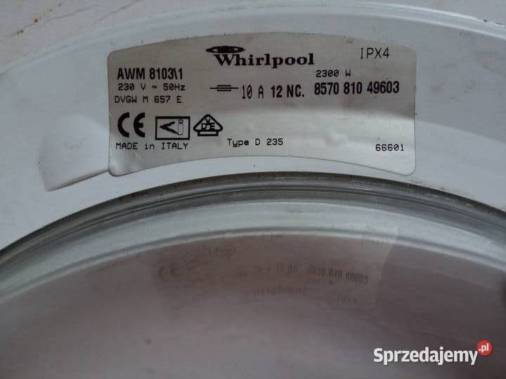 Drzwiczki pralki Whirlpool AMW 8103 Warszawa