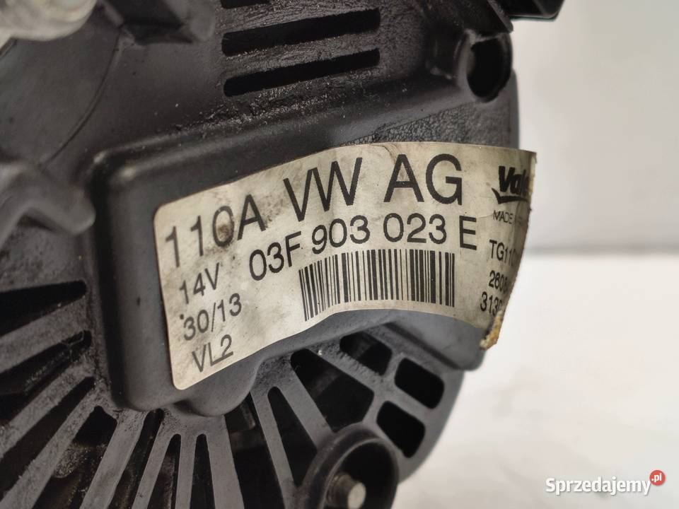 ALTERNATOR VW Golf VI 12 TSI valeo 03F903023E osobowe Chełm