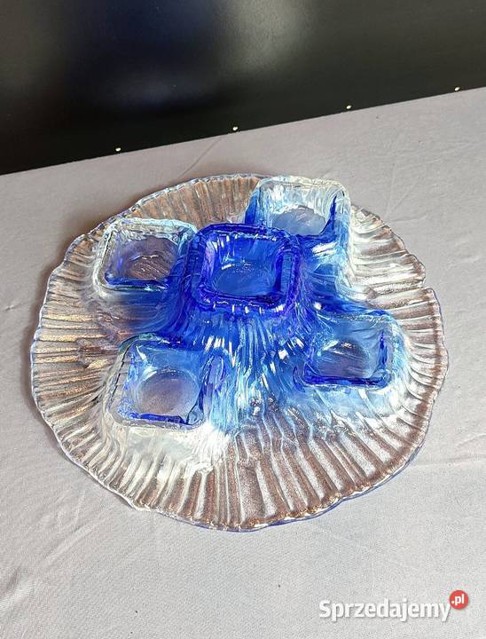 Świecznik Art Glass IILAATU Finland szklany małopolskie Jasień
