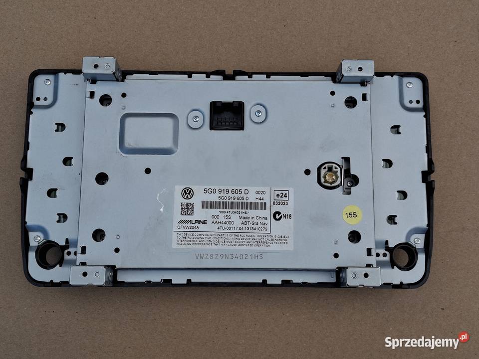 VW GOLF 7 VII RADIO WYŚWIETLACZ PANEL EKRAN osobowe lubuskie Bieleń