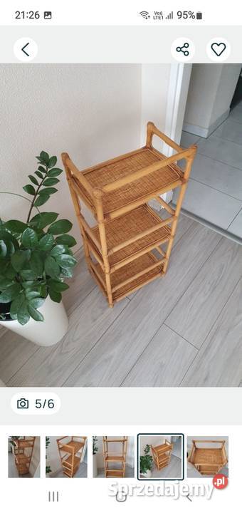 Półki stojące wiszące ratanbambus Lubin