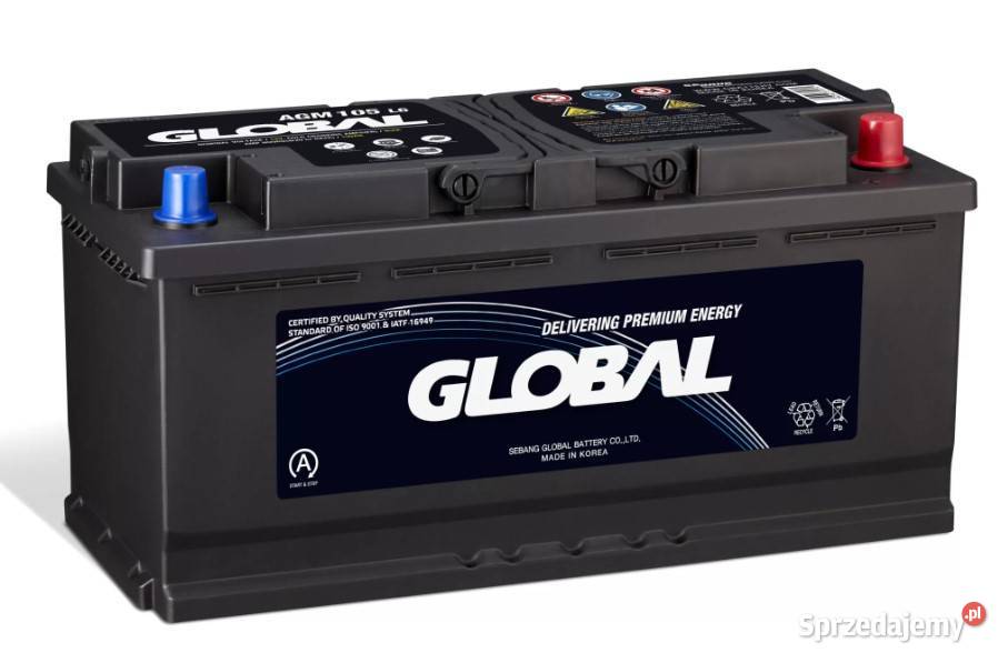 Akumulator Global AGM STARTSTOP 105Ah 950A osobowe Wałbrzych sprzedam