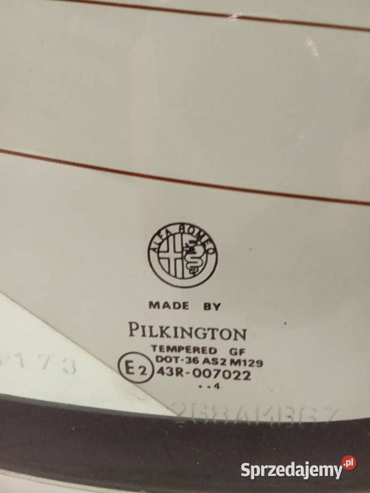 Szyba Tylna Alfa Romeo 156 97 Zielona Możliwość wielkopolskie Bralin