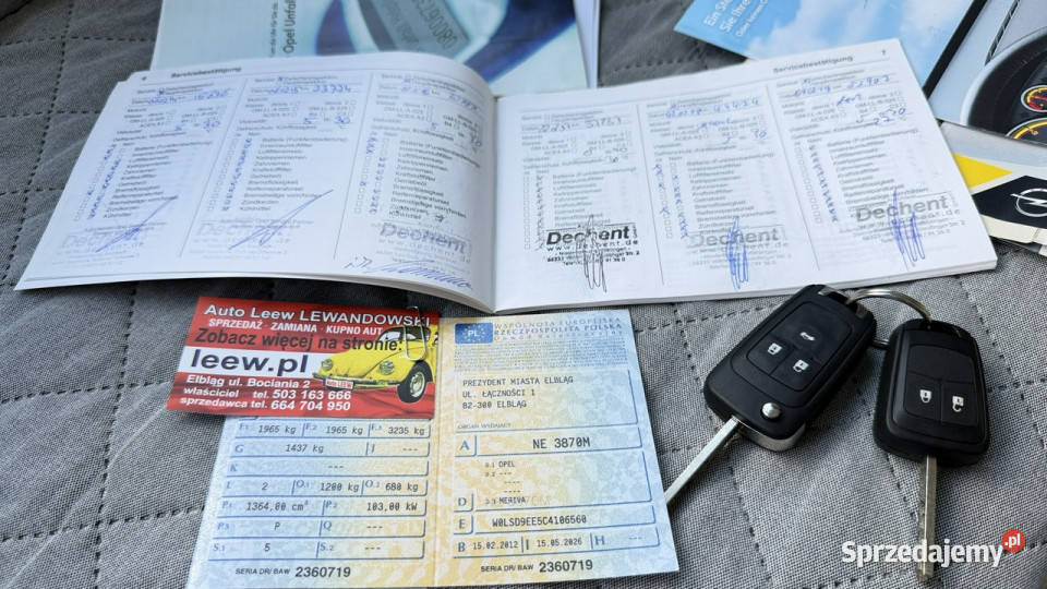 Opel Meriva Benzyna Moc 140 Zarejestrowany podgrzewane fotele