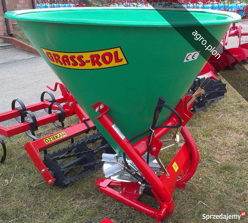 WZMOCNIONY Rozsiewacz do nawozów GRASS ROL Lejek nieuszkodzony Kraśnik