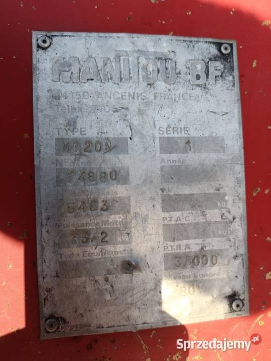 Wózek widłowy terenowy MANITOU MC20 N