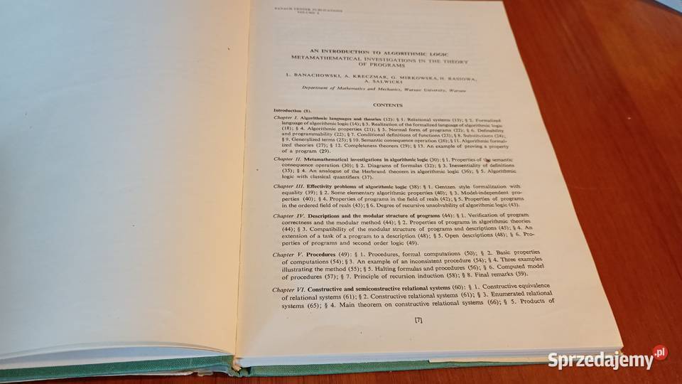 Banach Center Publications 2 Mathematical twarda z obwolutą Gdańsk sprzedam