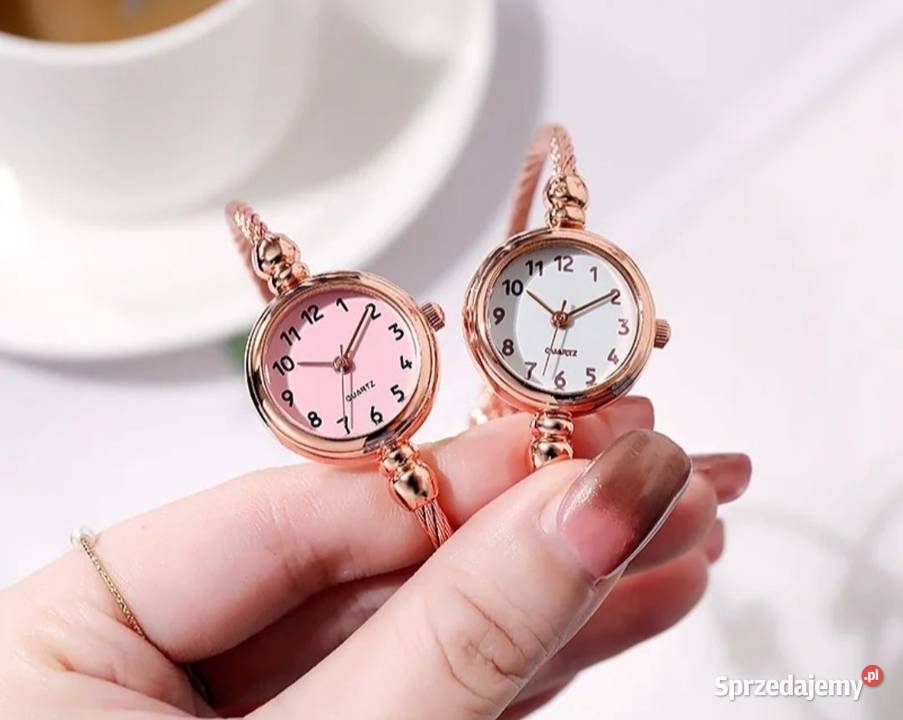 Piękny zegarek ZŁOTY bransoletka damska stal Zegarki Gliwice