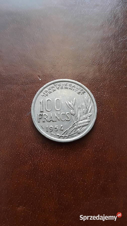 100 Franków Francja 1954 r wielkopolskie Konin