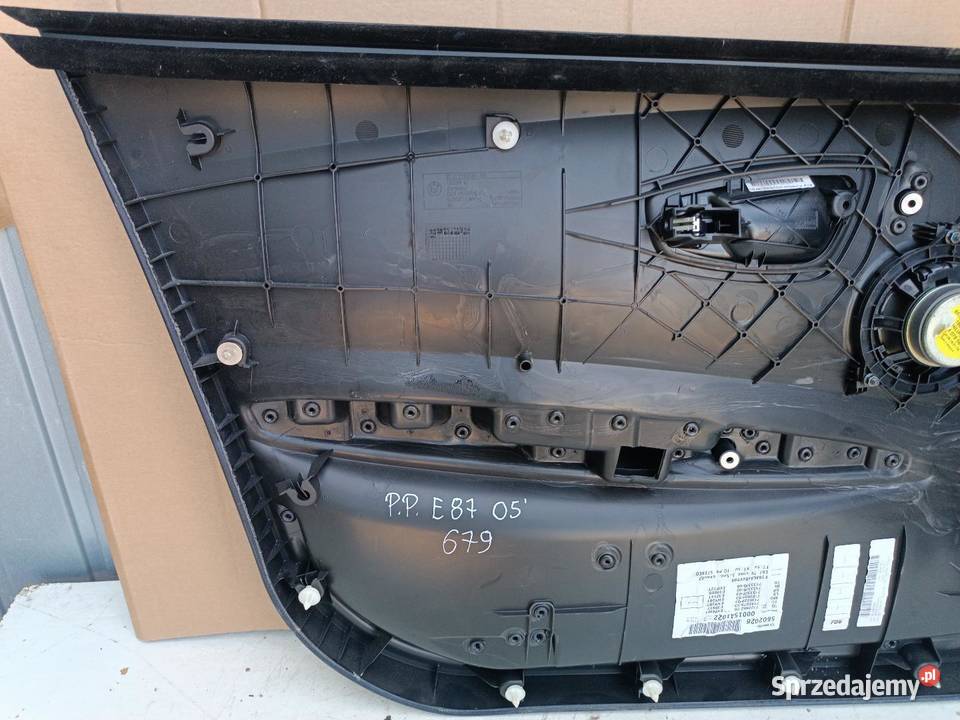 BOCZEK TAPICERKA DRZWI PRAWY PRZÓD AUDI A6 C5