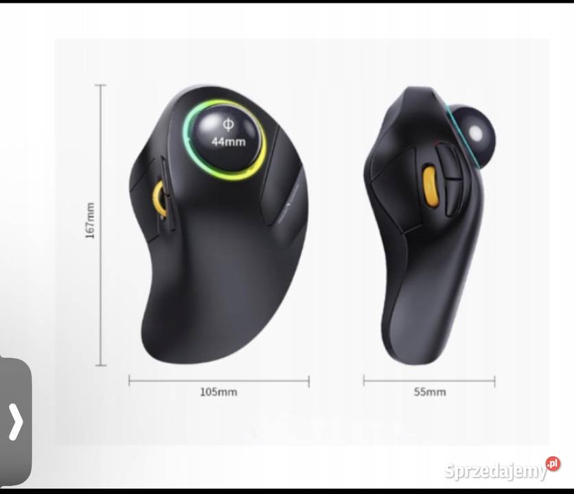 ergonomiczna mysz bezprzewodowa trackball mazowieckie Grodzisk Mazowiecki