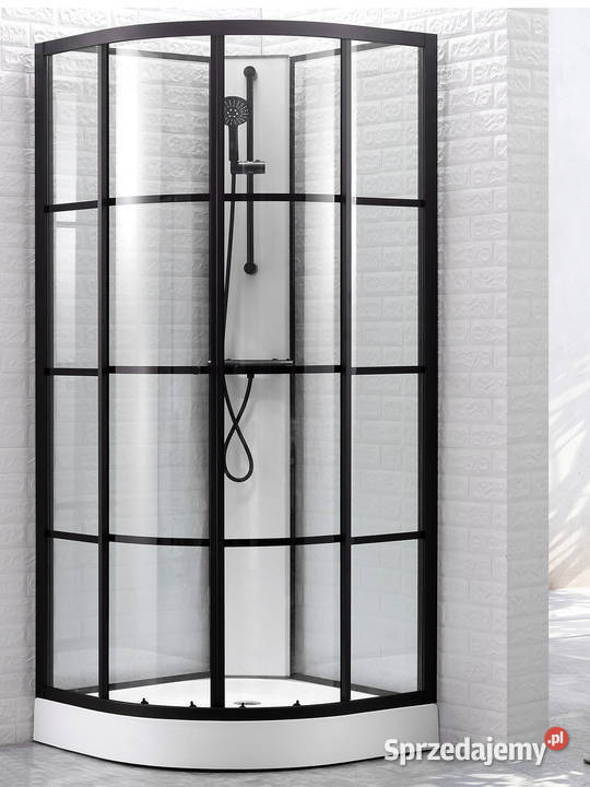 Kabina prysznicowa BLACK LOFT industrial czarna Łódź