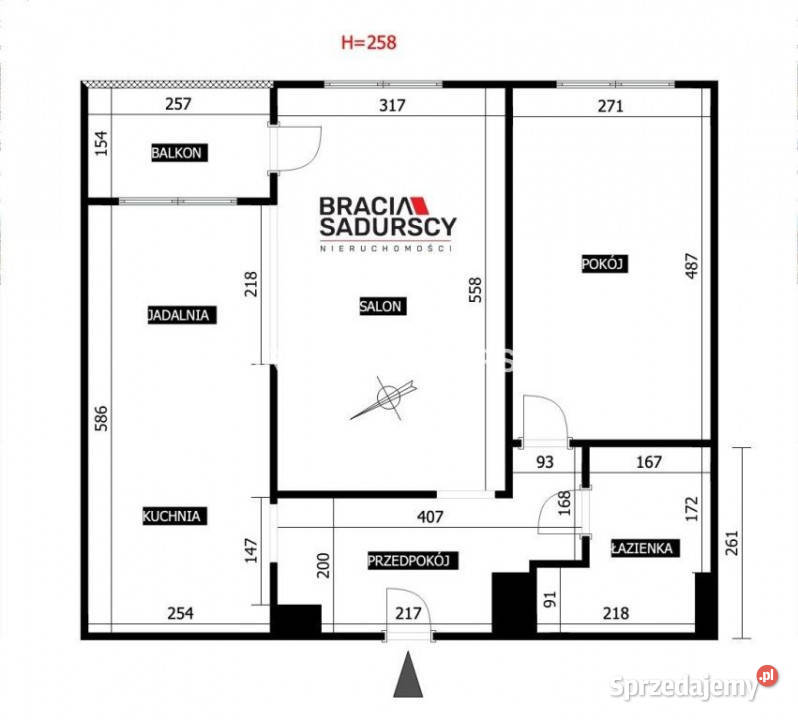 Mieszkanie Kraków 587m2 2 pokoje 14650zł/m2 sprzedam