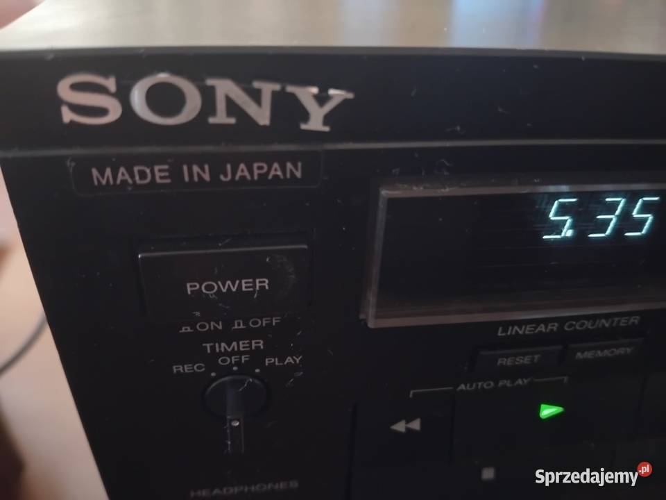 Wysokiej klasy 3głowicowy odtwarzacz SONY Elektronika Wagowo