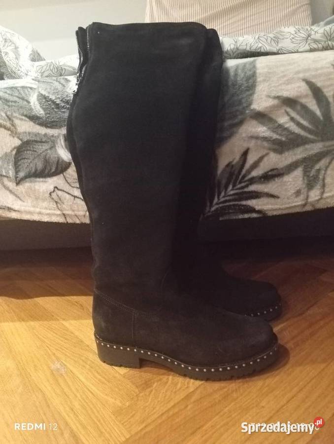 Kozaki skórzane rozmiar 37 24cm łódzkie