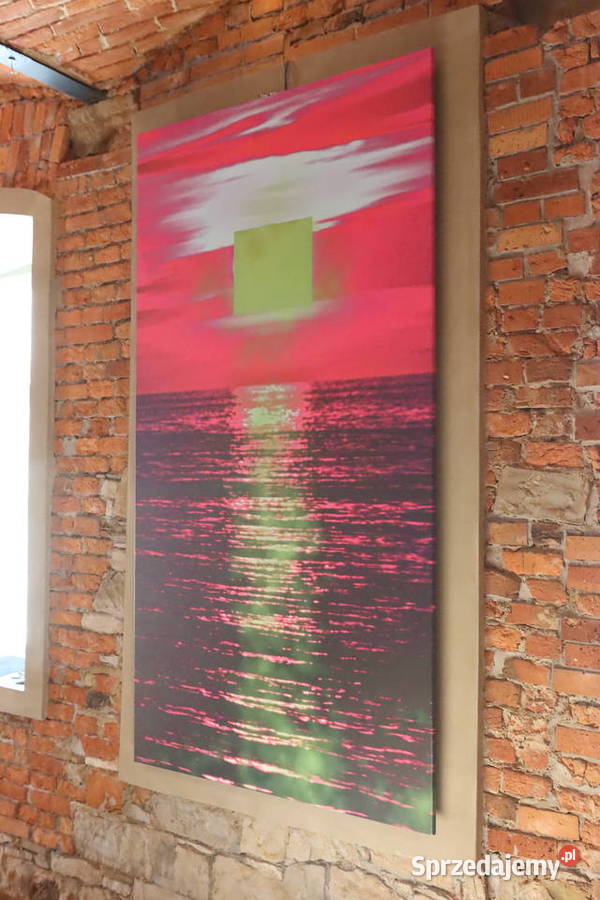 Duży obraz salon pokój jadalnia pracownia ZACHÓD Pszczyna