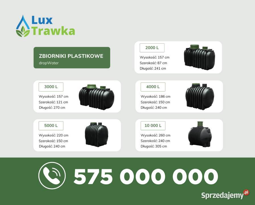 Zbiorniki na deszczówkęszambo 2000 3000 4000 Limanowa