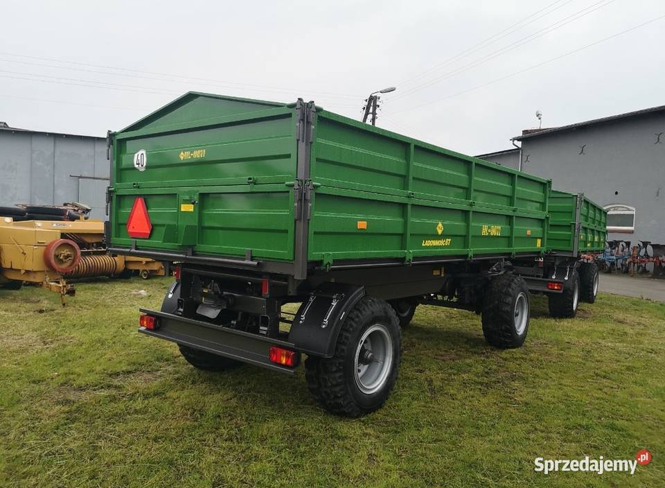 przyczepa rolnicza hl8011 dmc 12 ton 3 strony Mokra