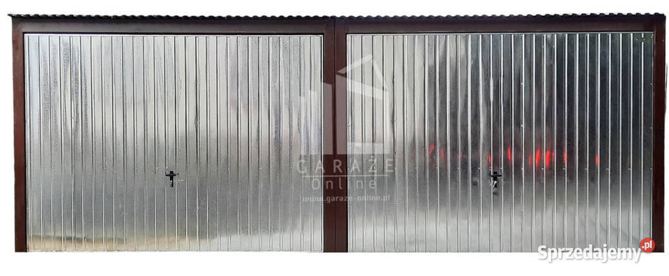 GARAZ BLASZANY 6m x 6m Brama uchylna spad tył blacha Żary sprzedam