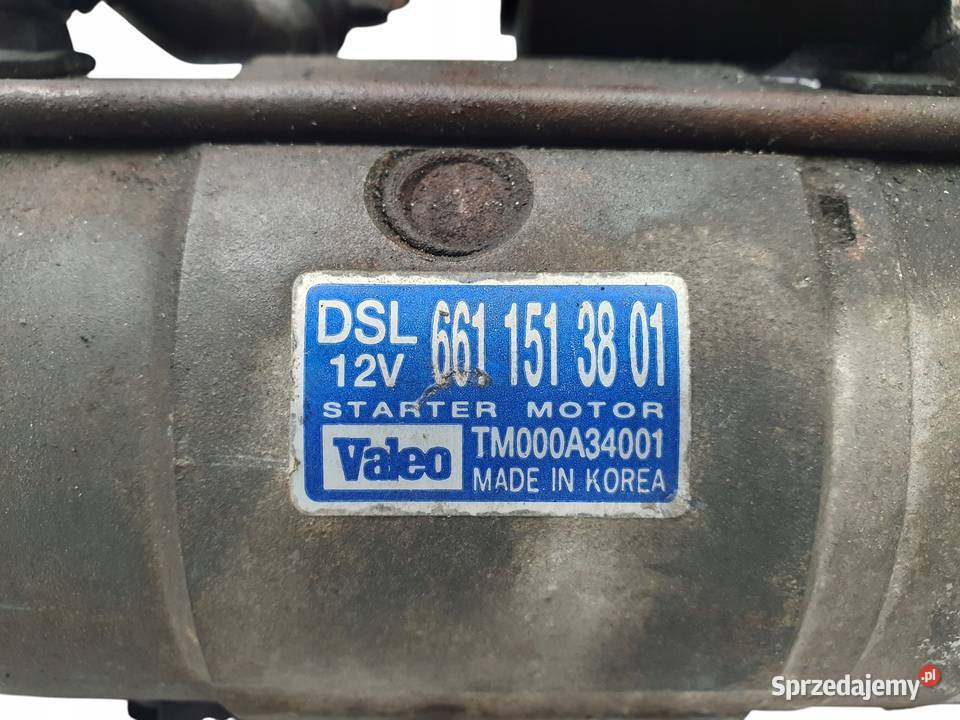 ROZRUSZNIK Ssang Yong Rexton Actyon 27 D27DT osobowe Układ elektryczny silnika sprzedam