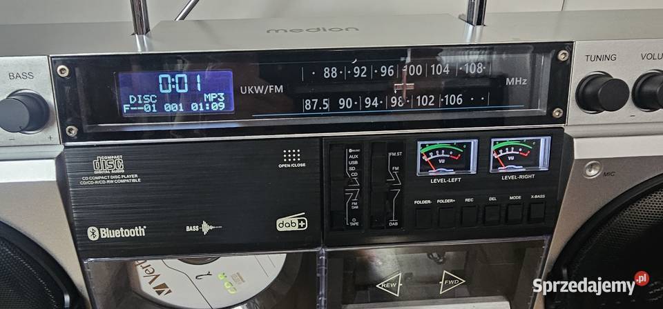 Retro BOOMBOX MD44538 Radio DAB FM BLUETOOTH lubuskie Szprotawa