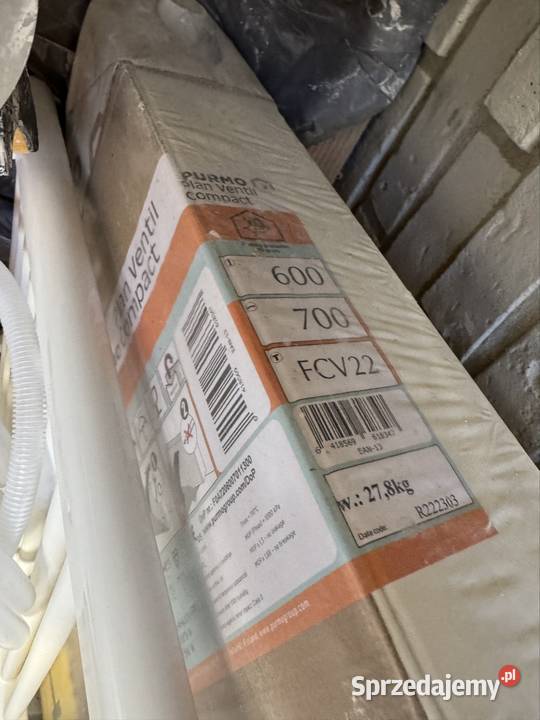 Grzejnik kaloryfer Purmo nowy biały 600x700 łódzkie