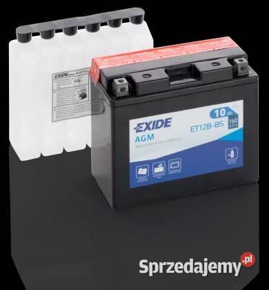 Akumulator motocyklowy EXIDE ET12BBS YT12BBS 12V Łódź