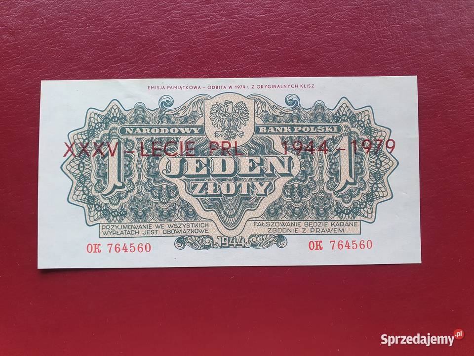 1 1944r reprint Numizmatyka Będzin