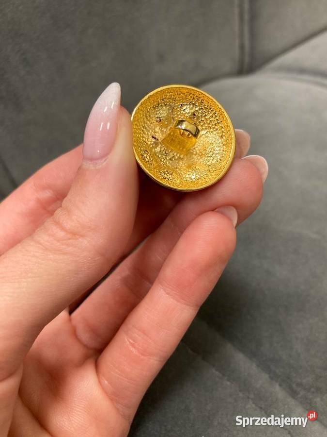 Nowe guziki kryształy Swarovski czarne złote Nisko