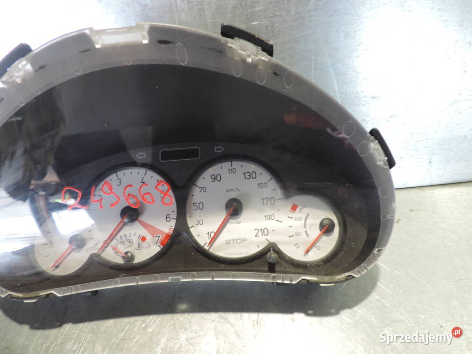 PEUGEOT 206 14 8V LICZNIK ZEGARY 9636691880 Liczniki i zegary