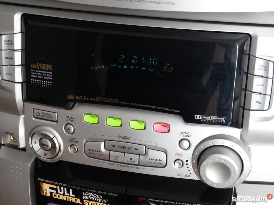 Wieża audio z kolumnami mocna i ładnaWYSYŁKA sprzedam
