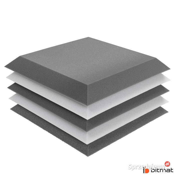 Panele akustyczne na ścianę szare trapezy Bitmat mazowieckie Łąki sprzedam