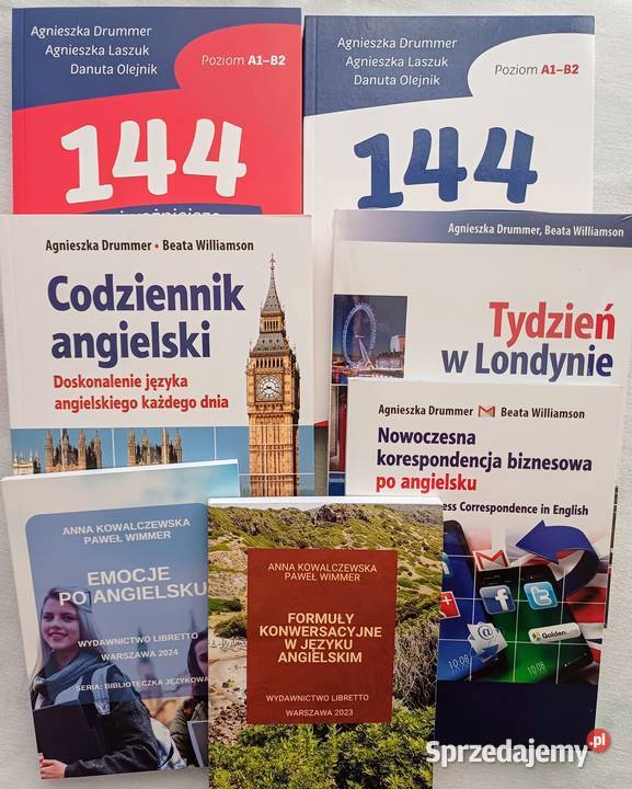 Codziennik angielski Tydzień w Londynie Zestaw 6 miękka Książki do nauki języka obcego