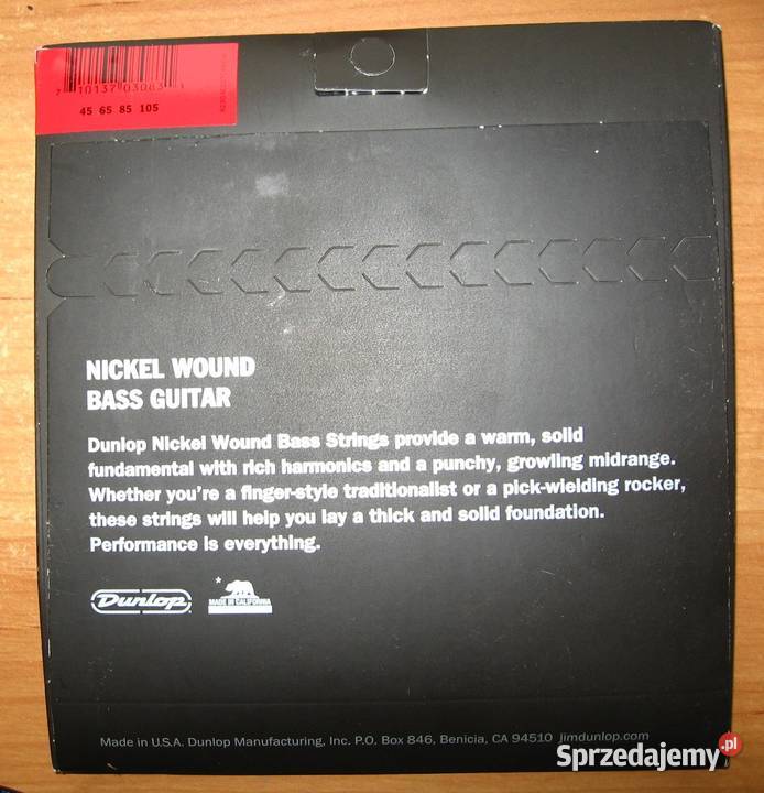 Struny Dunlop Nickel Wound Bass Strings 45105 do Kępice
