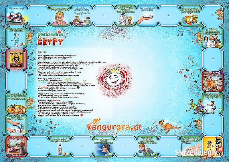 GRA XXL DZIECI PANDEMIA GRYPY edukacyjna gra do Warszawa