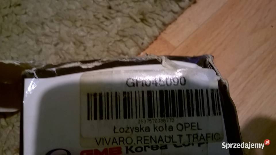 ŁOŻYSKO GHO45090 OPEL VIVARO RENAULT TRAFIC Części Elbląg sprzedam