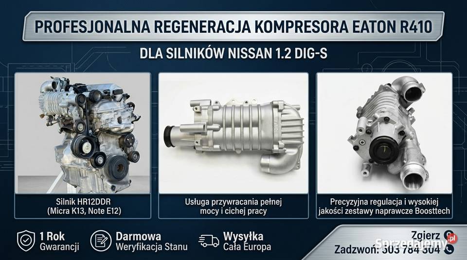 REGENERACJA Kompresora Eaton R410 Nissan Micra łódzkie Zgierz naprawa