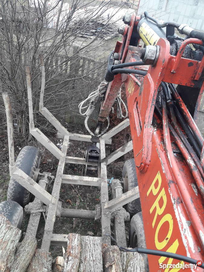 Przyczepa leśna Pronar z hds zrywka lubuskie sprzedam