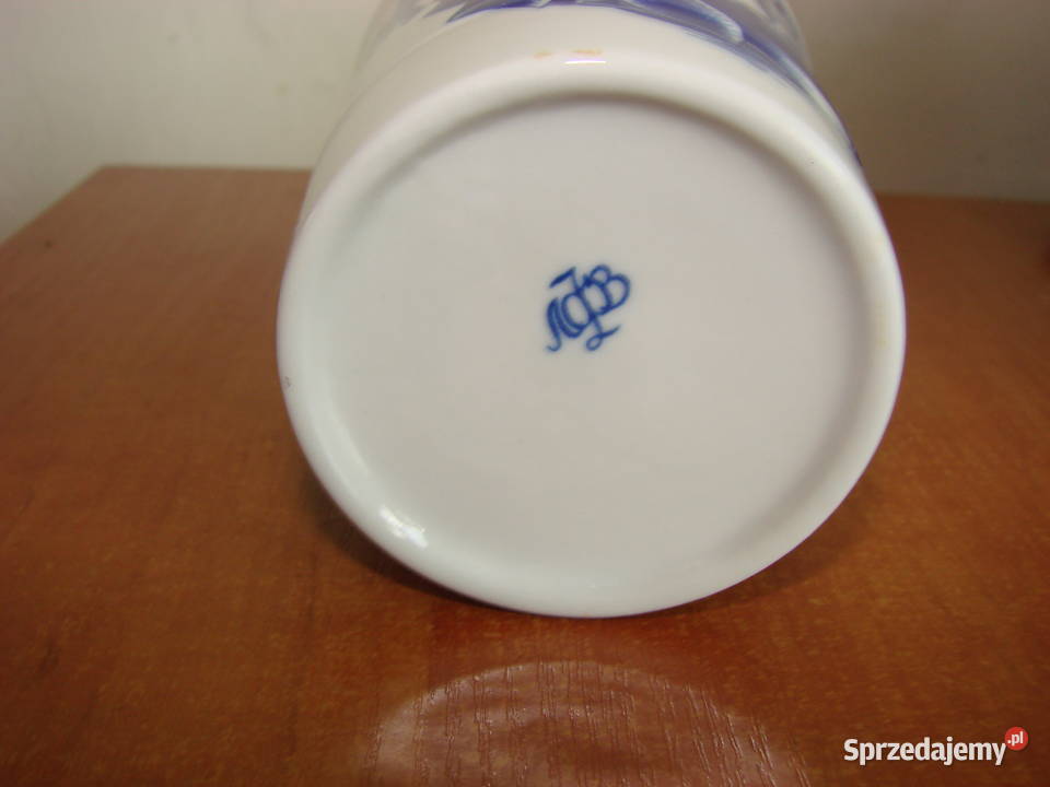 stary kobaltowy kubek Pruszcz Gdański