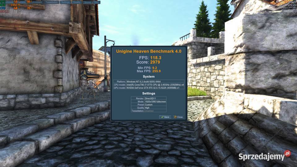 Komputer do gier i73770 16GB GTX 970 SSD Windows wielkopolskie sprzedam