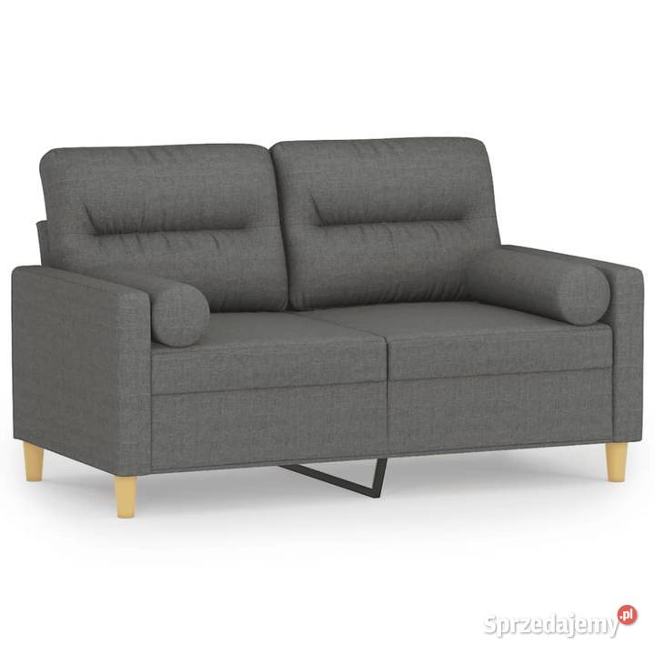 vidaXL 2osobowa sofa z poduszkami ciemnoszara Warszawa
