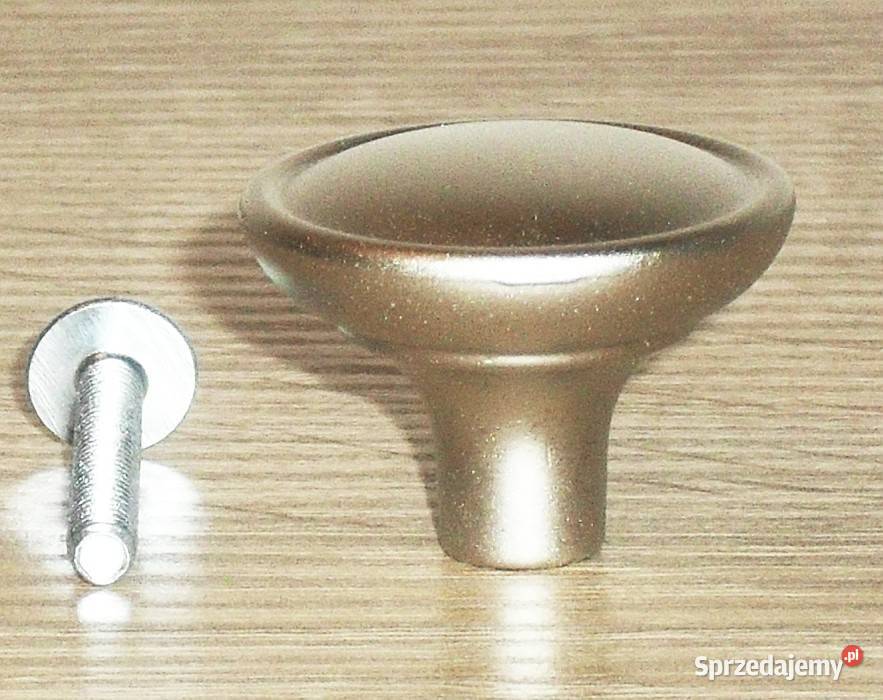 Uchwyt meblowy gałka metalowa srebrna satynowa śląskie Gliwice