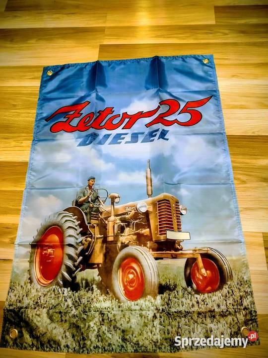 Baner plakat materiałowy 90x60 Zetor Ursus Claas sprzedam