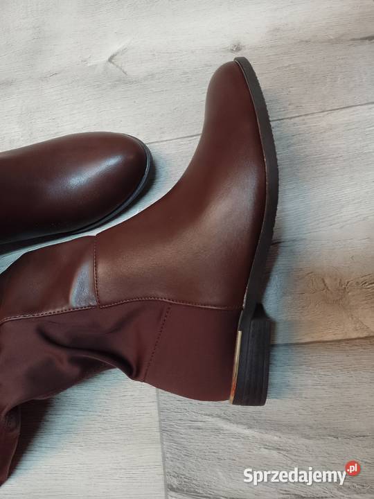 40 Brązowe czekoladowe Kozaki kolano Kozaki Kraków