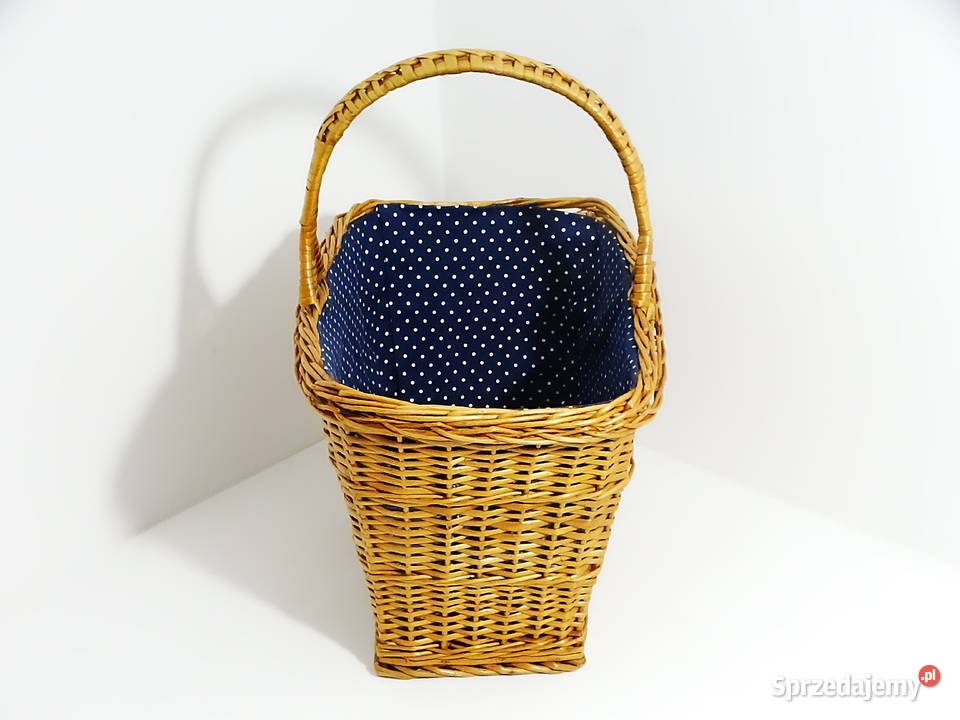 Koszyk wiklinowy z podszewką 40262445 Biłgoraj
