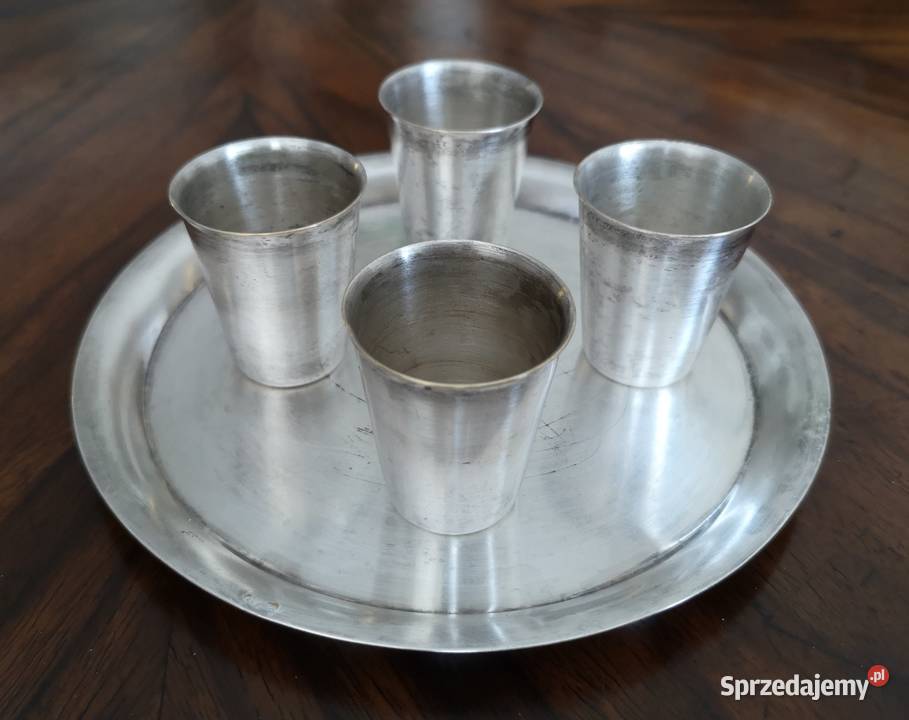 4 platerowane kieliszki do trunków mocnych z Katowice