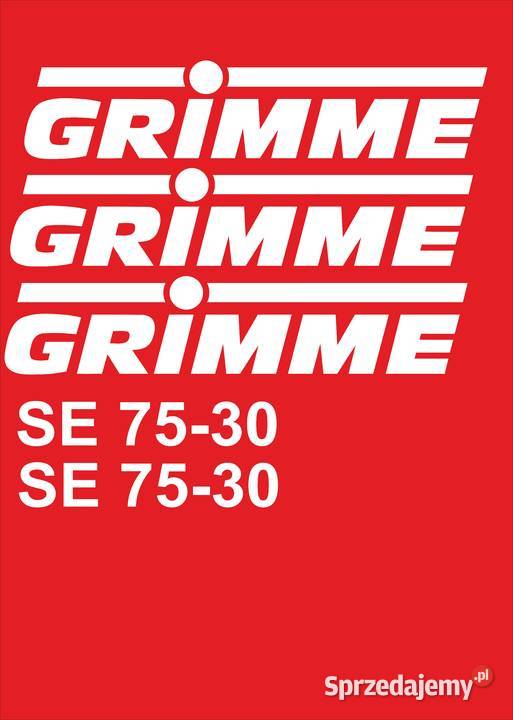 Naklejki grimme se 7530 zamienniki Świecie